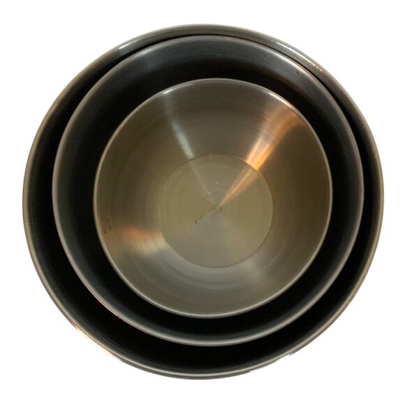 Farberware Stainless Steel Nesting Mixing Bowl Set Of 3 with Thumb Rings Korea - Picture 4 of 7